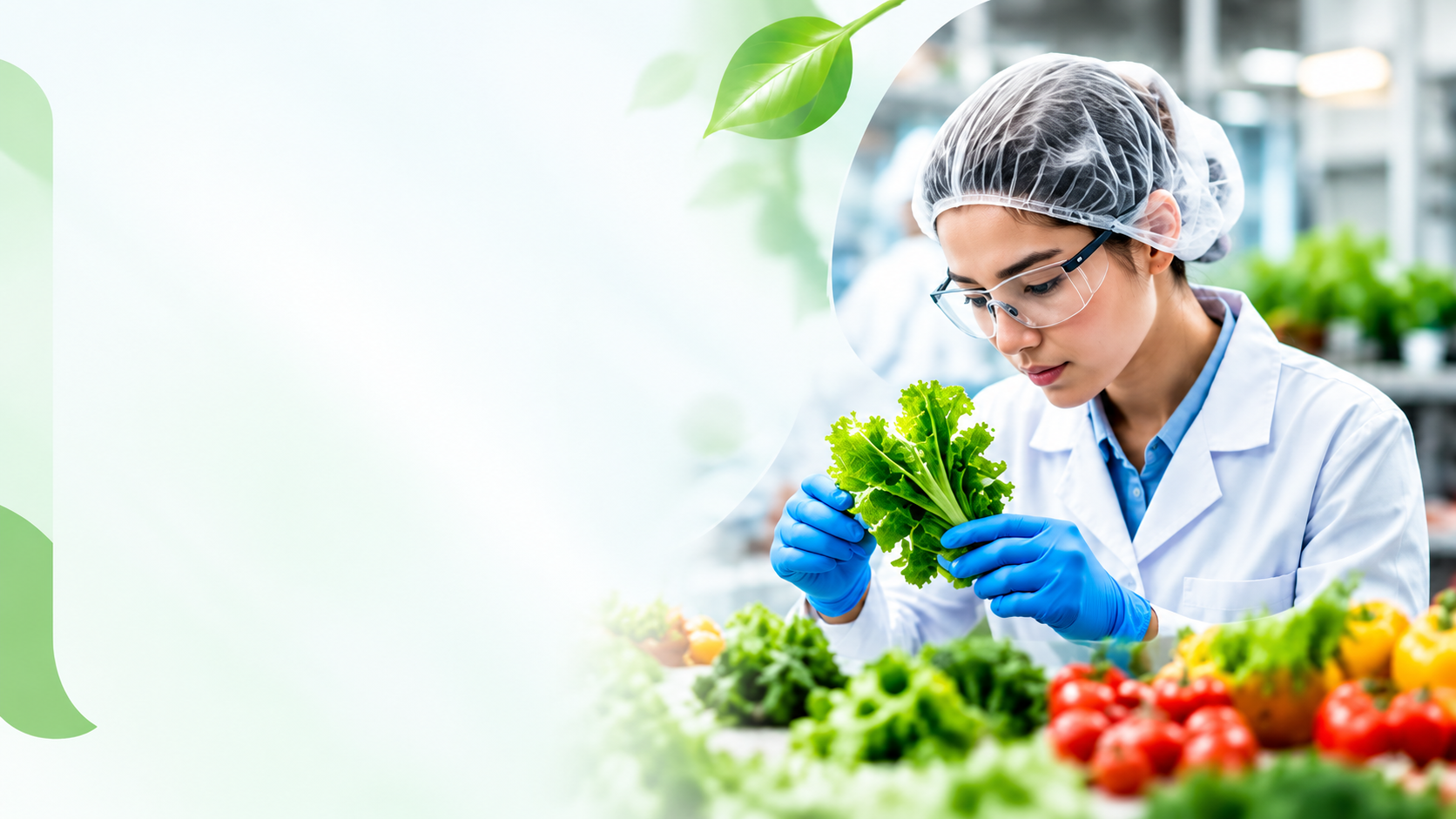 Food safety lab background